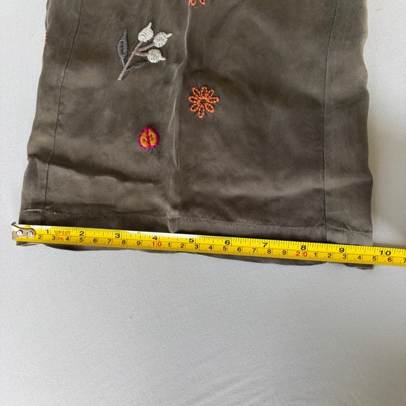 Johnny Was Olive Wide Leg Embroidered Floral Pants - Picture 14 of 15